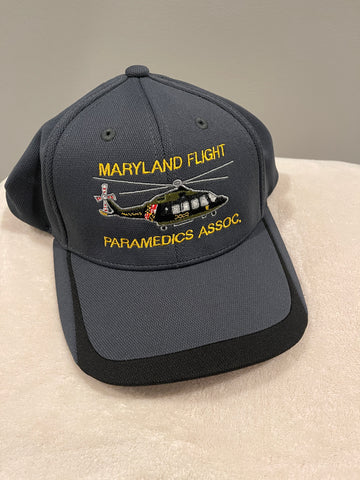 Baseball Cap Graphite/Black - Helicopter Embroidery