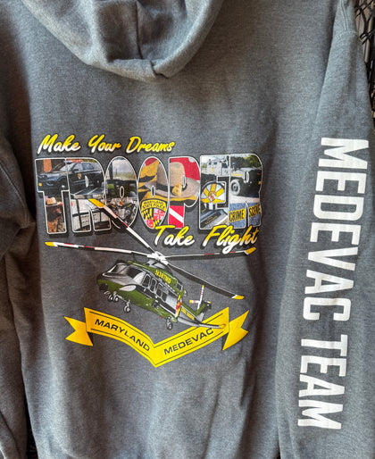 Dreams Take Flight ~ HOODIE ~ Dark Grey Heather